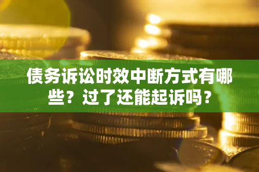 北京债务诉讼时效中断方式有哪些？过了还能起诉吗？
