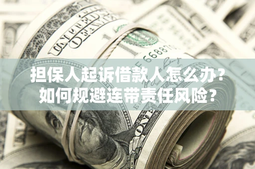 北京担保人起诉借款人怎么办？如何规避连带责任风险？