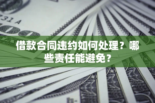 北京借款合同违约如何处理？哪些责任能避免？
